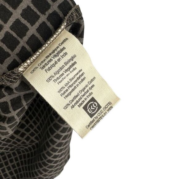 Ethos Paris Top Womens Large Pattern Organic Cotton Sustainable NWT #h - Picture 6 of 10